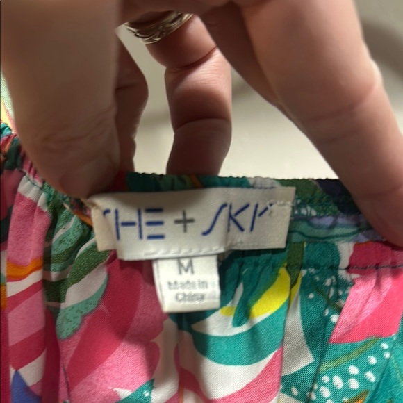 She + Sky Pink Ruffled Sundress with Flutter Sleeves - Picture 2 of 6